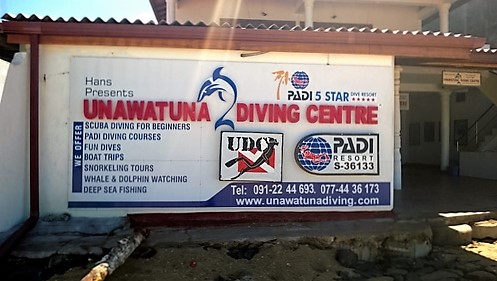 front view of Unawatuna Diving Centre